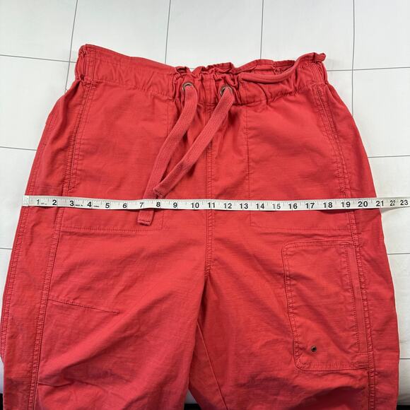 Free People Pants Womens Large Pink Red All Time Trekker Cargo Movement Hiking - Picture 9 of 13